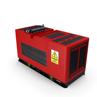 Diesel Generator Red PNG & PSD Images