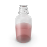 Laboratory Bottle Small With Acetone PNG & PSD Images
