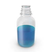 Laboratory Bottle Small With Isopropanol PNG & PSD Images