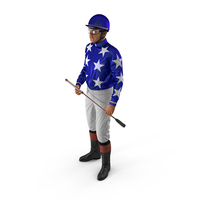 Horse Racing Jockey Standing Pose PNG & PSD Images