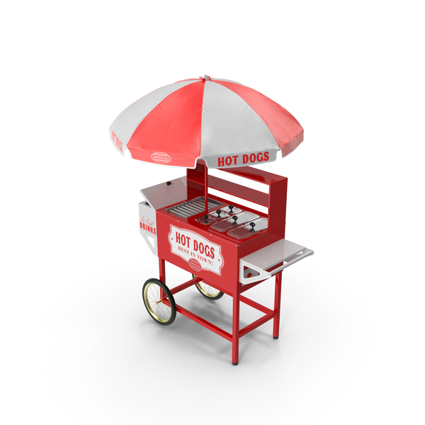 Hot Dog Vending Cart PNG & PSD Images