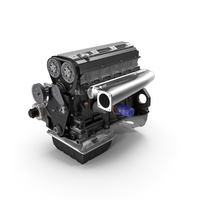 Inline 6 Cylinder Car Engine PNG & PSD Images