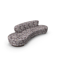Sorento Brown Flowers Sofa PNG & PSD Images