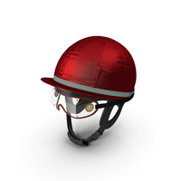 Jockeys Racing Helmet With Goggles PNG & PSD Images