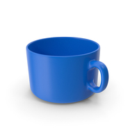 蓝色咖啡杯空PNG和PSD图像