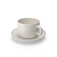 Cup With Plate Empty PNG & PSD Images