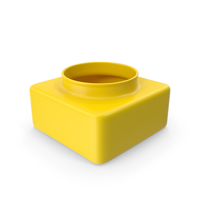 Decorative Container Yellow PNG & PSD Images