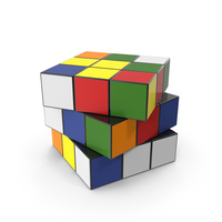 Multicolored Puzzle Cubes PNG & PSD Images
