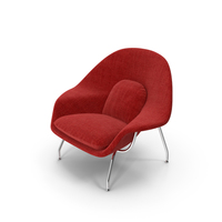 Womb Chair Red By Knoll PNG & PSD Images