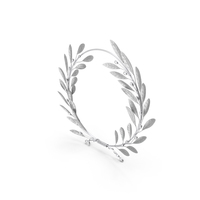 Laurel Wreath Silver PNG & PSD Images