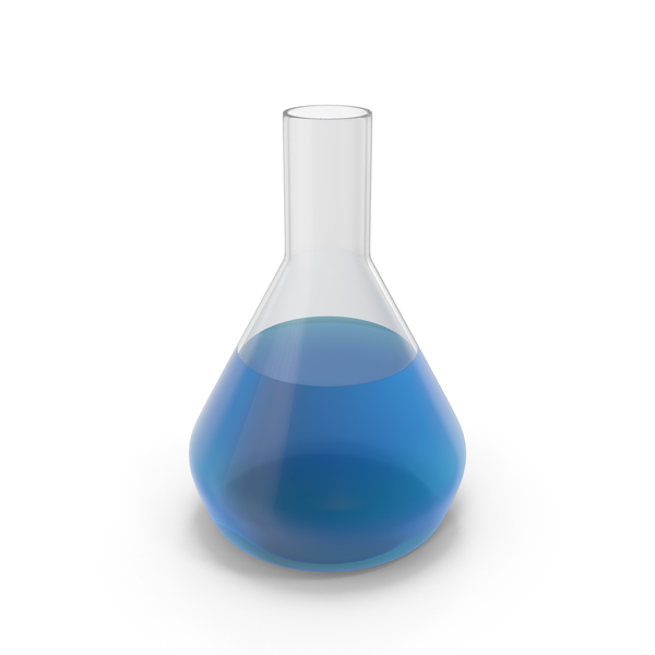 Alchemical Flask Medium Blue PNG & PSD Images
