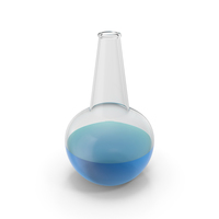 Alchemical Flask Medium Round Blue PNG & PSD Images