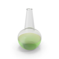 Alchemical Flask Medium Round Green PNG & PSD Images