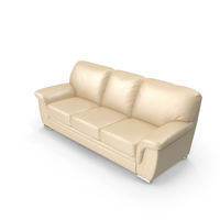 Leather 3 Seat Sofa PNG & PSD Images