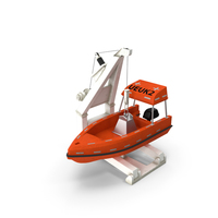 Loader with Powerboat PNG & PSD Images