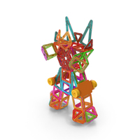 Magnetic Blocks Robot Transformer PNG & PSD Images