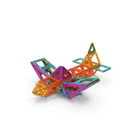 Magnetic Designer Toy Airplane PNG & PSD Images