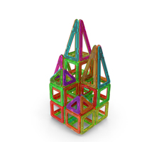 Magnetic Designer Toy House PNG & PSD Images