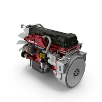 Mack MP7 Semi Truck Engine PNG & PSD Images
