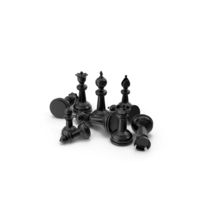 Chess Pieces Black PNG & PSD Images