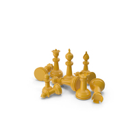 Chess Pieces Yellow PNG & PSD Images