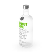 Absolut Lime Flavored Vodka PNG & PSD Images