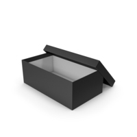 Black Shoe Box Opened PNG & PSD Images