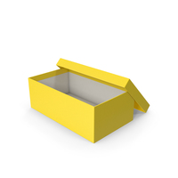 Yellow Shoe Box Opened PNG & PSD Images