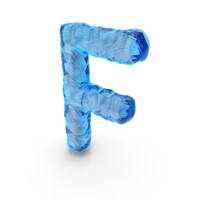 Ice Alphabet Letter F PNG & PSD Images