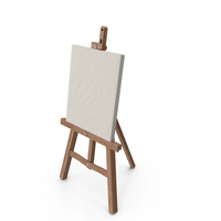 Easel And Paint Canvas PNG & PSD Images