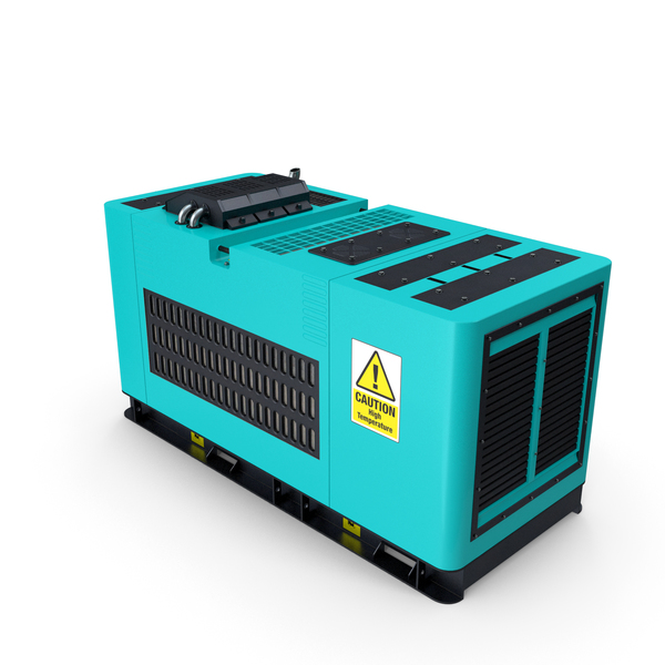 Diesel Generator Sky Blue PNG & PSD Images