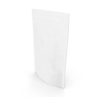 Zipper White Paper Bag 50g PNG & PSD Images