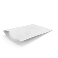 Zipper White Paper Bag 50g PNG & PSD Images