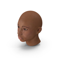 African American Female Head PNG & PSD Images
