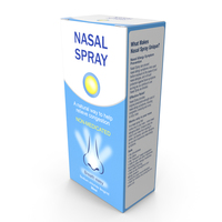 Allergy Symptom Controller Spray Box PNG & PSD Images