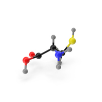 Cysteine Molecule PNG & PSD Images