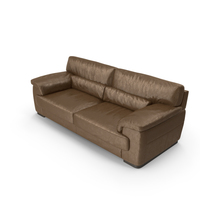 Montana Brown Leather Sofa PNG & PSD Images
