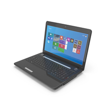 Black Glossy Laptop PNG & PSD Images