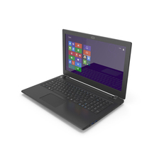 Premium Black Laptop 15.6 PNG & PSD Images
