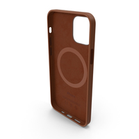 iPhone 12 Leather Case with MagSafe Saddle Brown PNG & PSD Images