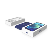 iPhone 12 Mini Unboxed Blue PNG & PSD Images
