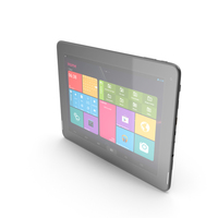 Android black PC Tablet 9.7" PNG & PSD Images
