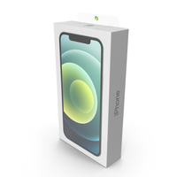 iPhone 12 Package Box Green PNG & PSD Images
