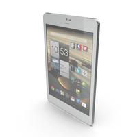 Android white PC Tablet 7 PNG & PSD Images