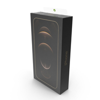 iPhone 12 Pro Box Gold PNG & PSD Images