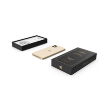 iPhone 12 Pro Max Unboxed Gold PNG & PSD Images