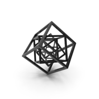 Cube in Cube Black PNG & PSD Images
