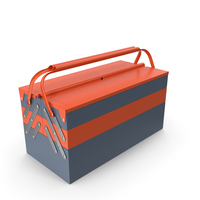 Metal Cantilever Tool Box Orange PNG & PSD Images