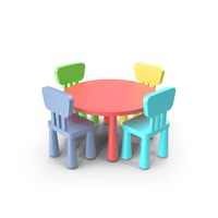 IKEA mammut chairs and table PNG & PSD Images
