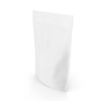 Zipper White Paper Bag 300g PNG & PSD Images
